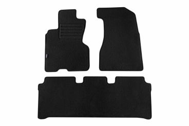 Мокетени стелки Petex за HONDA CR-V 02/2002-11/2006 3 части черни Rex материя