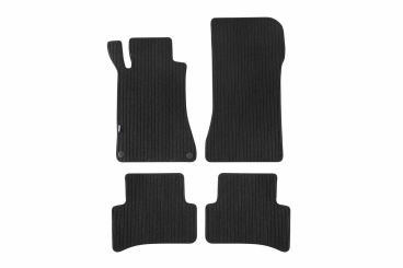 Мокетени стелки за MERCEDES C КЛАСА W203 03/2002-02/2007 4 части черни Remo материя