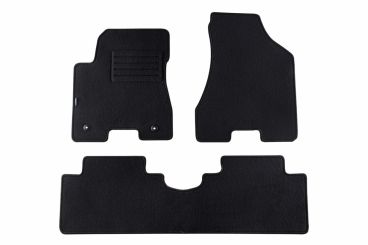 Мокетени стелки Petex за HYUNDAI TUCSON 2004-2010 3 части черни Rex материя 