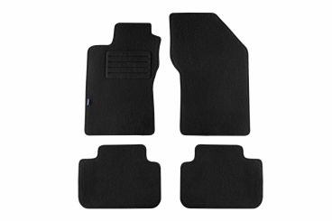 Мокетени стелки Petex за Alfa Romeo 147 01/2001-2010 4  части черни Rex материя