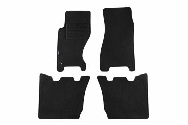 Мокетени стелки Petex за CHRYSLER GRAND CHEROKEE 2004-2010 4 части черни Rex материя