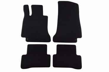 Мокетени стелки Petex за MERCEDES C КЛАСА W205 СЕДАН 03/2014 =>/S205 КОМБИ 09/2014 => 4 части черни Style материя