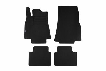 Мокетени стелки Petex за MERCEDES A КЛАСА W169 09/2004-08/2006 4 части черни Rex материя