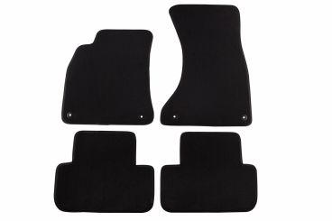 Мокетни стелки Petex  за Audi A4 11/2007-2015/A4 AVANT 5/2008-2015/A4 ALLROAD от 2009 ,A5 SPORTBACK 9/2009 - 4 части черни Rex материя