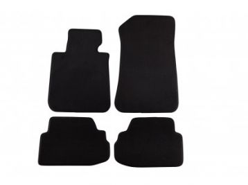 Мокетени стелки Petex за BMW серия 1 E81 05/2007-02/2014 3 врати/E82 11/2007-02/2014 4 части черни (B172) Style материя 