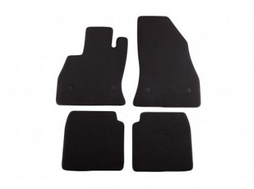 Мокетени стелки Petex за Fiat 500 L 10/2012 =>/500 L Trekking 06/2013 => 4 части черни (B194) Style материя 