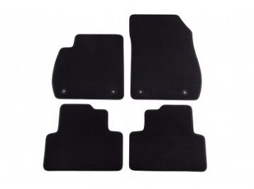 Мокетени стелки Petex за Opel Zafira C 5-7 места 01/2012 => 4 части черни (B034) Style материя 