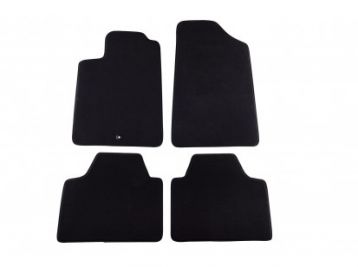 Мокетени стелки Petex за Peugeot 607 01/2001-02/2011 4 части черни (B001) Style материя 