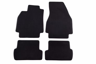 Мокетени стелки Petex за RENAULT MEGANE 3-5 ВРАТИ 11/2002-10/2008/КОМБИ 09/2003-05/2009 4 части черни Style материя