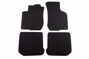 Мокетени стелки Petex за SKODA OCTAVIA 1999-12/2002 4 части черни Style материя
