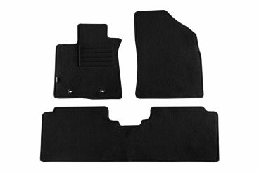 Мокетени стелки Petex за TOYOTA AVENSIS СЛЕД 01/2012 ГОДИНА 3 части черни Rex материя