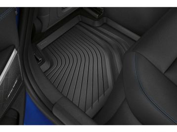 ОРИГИНАЛНИ ГУМЕНИ СТЕЛКИ за BMW серия 4 G22 след 2020 година, 2 части, черни, задни