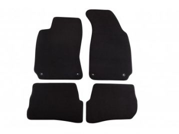 Мокетени стелки Petex за VW Passat с овални отвори 8/2001-2/2005 4 части черни (B024) Style материя  